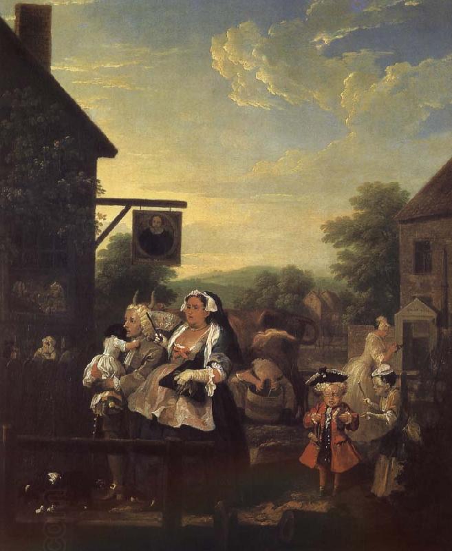 William Hogarth Four hours a day in the evening China oil painting art